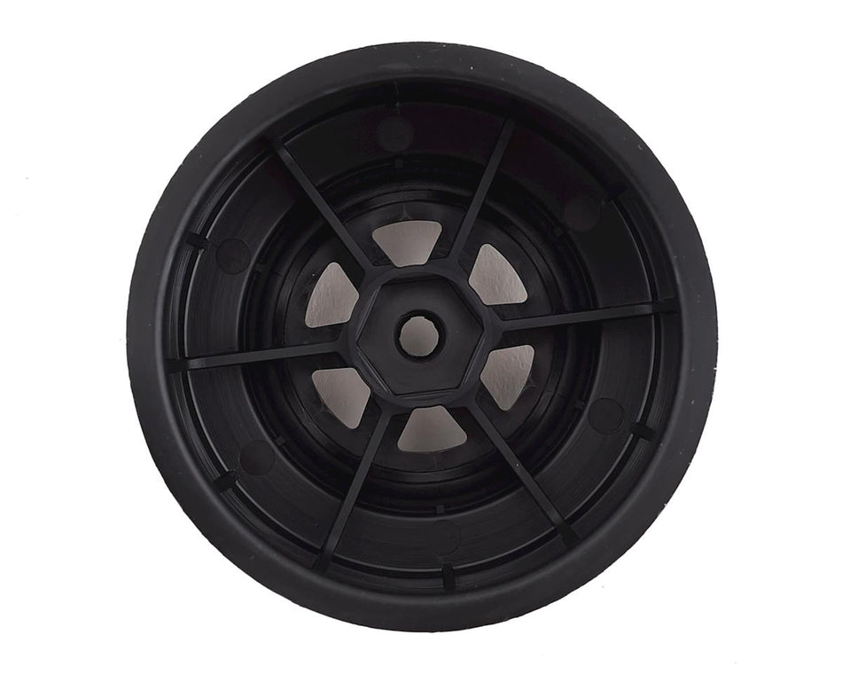 DE Racing Gambler Rear Late Model Wheels (AE/TLR) (Black) w/12mm Hex