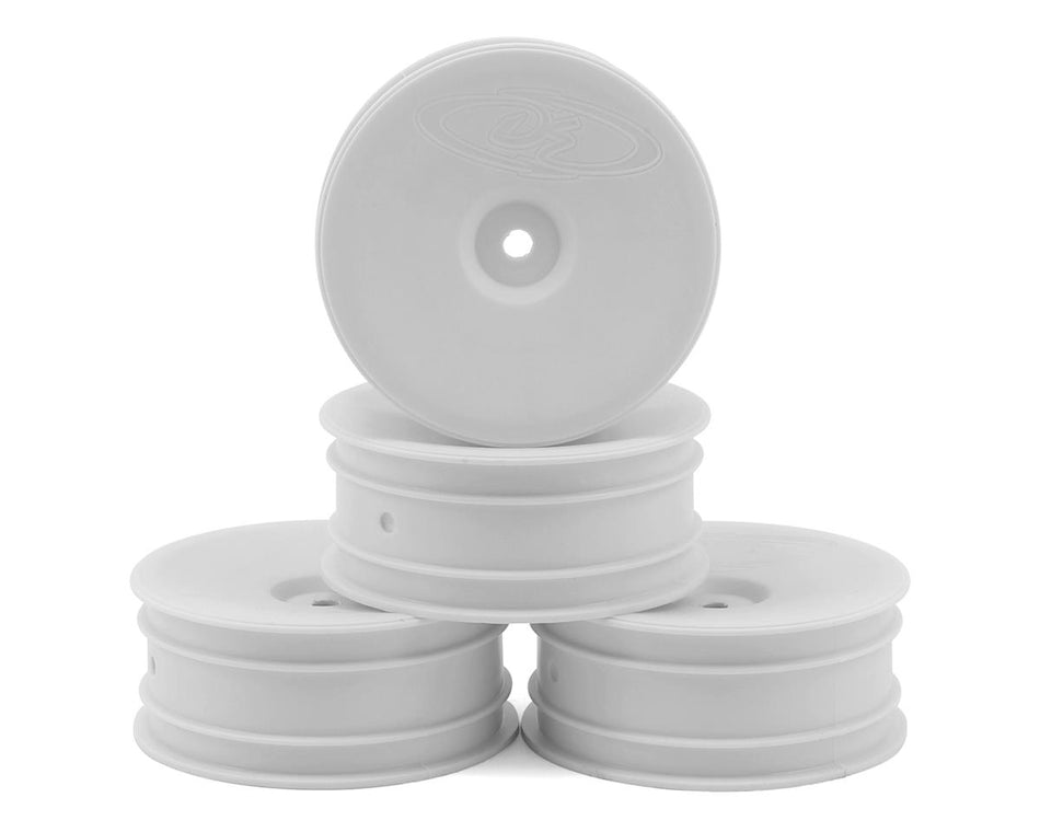 DE Racing 12mm Hex "Speedline" 2.2 1/10 Buggy Front Wheels (4) (B6/RB6) (White)