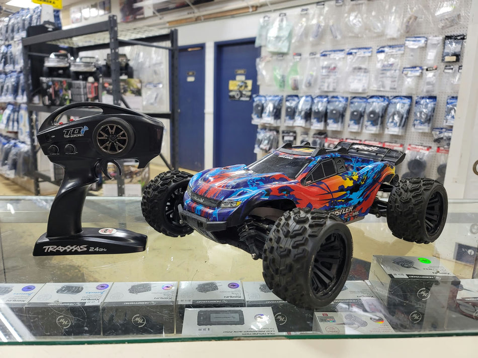 Used Traxxas Rustler 4x4 VXL With Upgrades