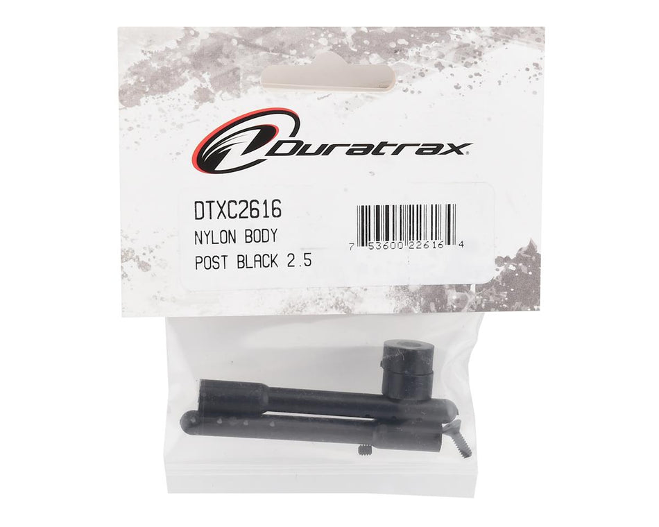 DuraTrax 2.5" Nylon Body Post (Black) (2)