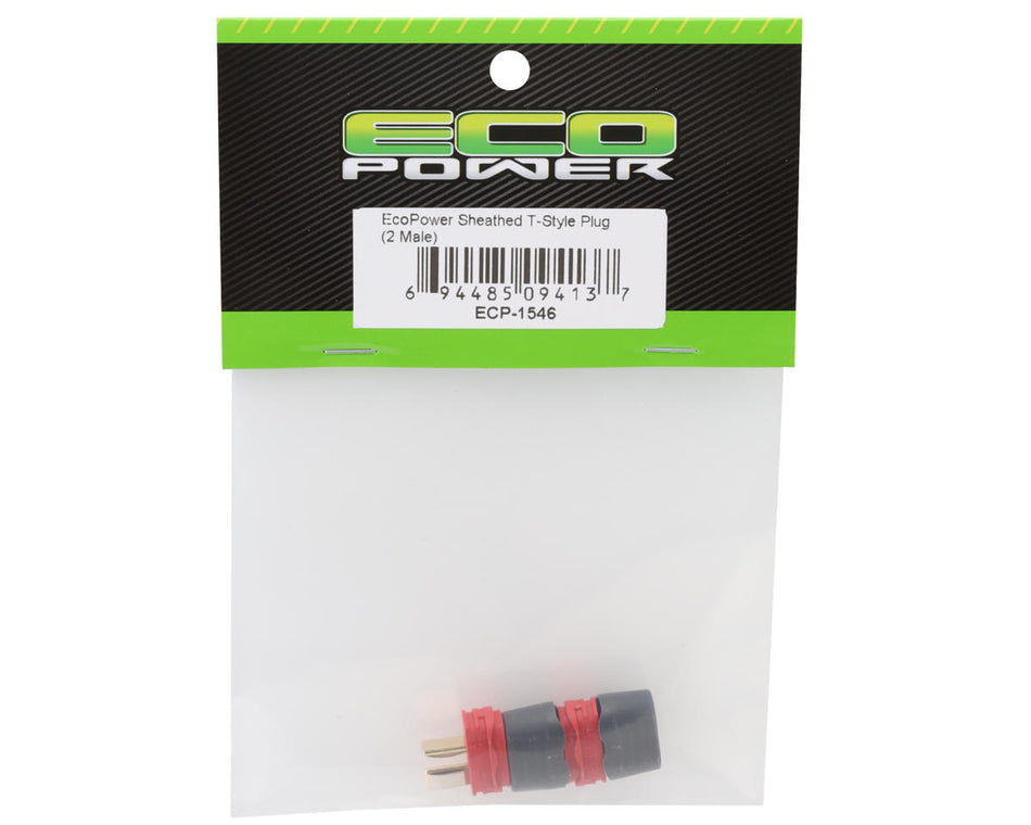 EcoPower Sheathed T-Style Plug (2 Male)