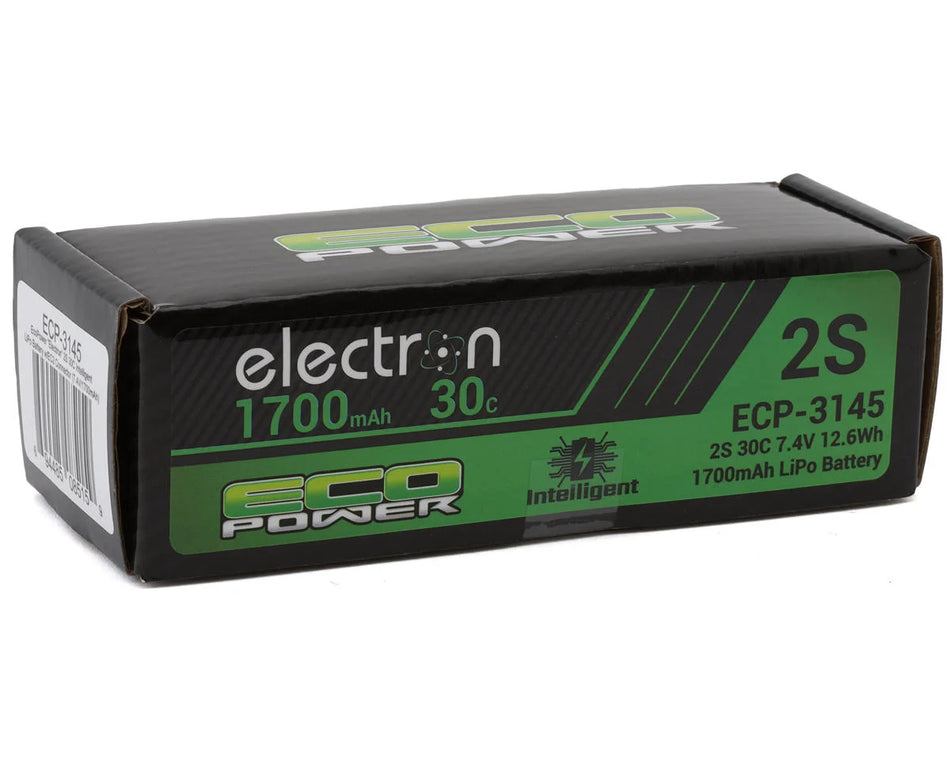 EcoPower "Electron" 2S 30C Intelligent LiPo Battery w/EC2 Plug (7.4V/1700mAh) (Losi™ Nascar/Arrma™ Grom Granite, Typhon, Mojave)