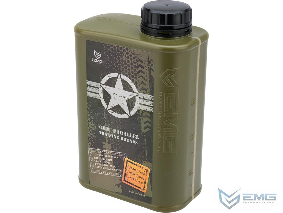 EMG International Match Grade 6mm Airsoft BBs - 5000 Rounds (Weight: .28g)