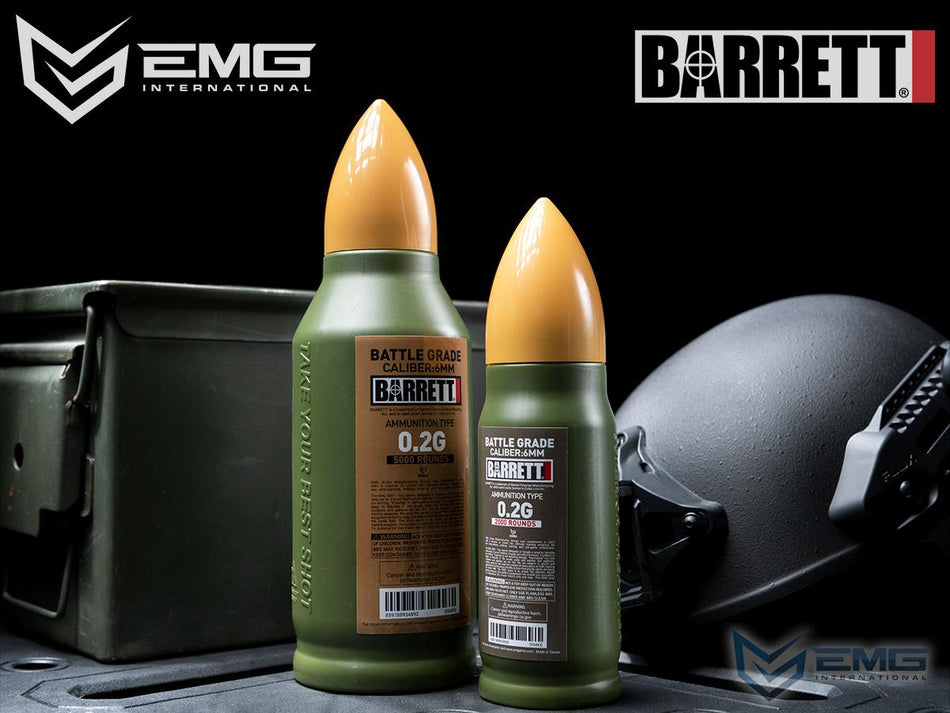 EMG Barrett Licensed Battle Grade 6mm Airsoft BBs Type: 0.25g / 5000rd