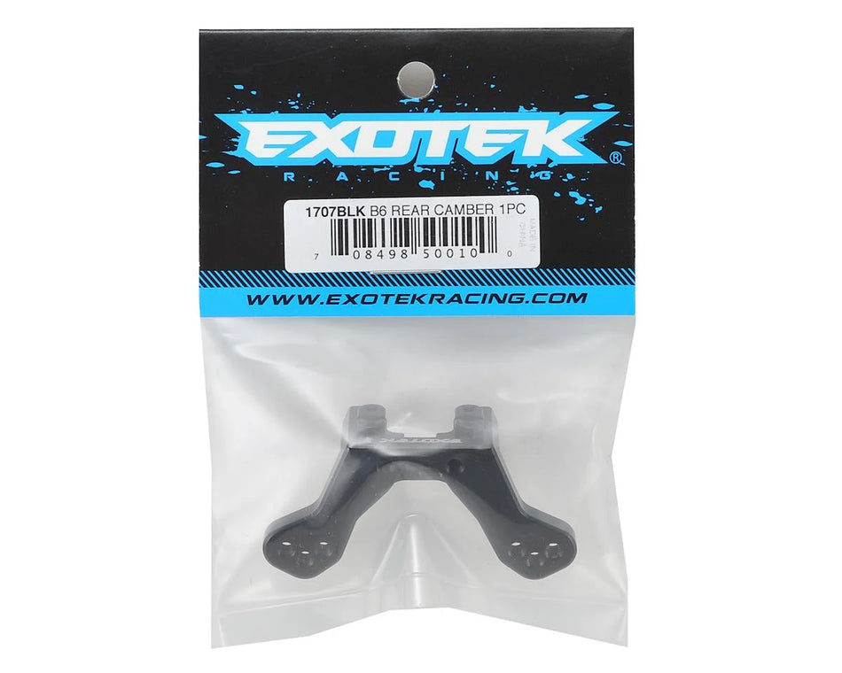 Exotek B6 Aluminum Rear Camber Mount Bulkhead (Black)
