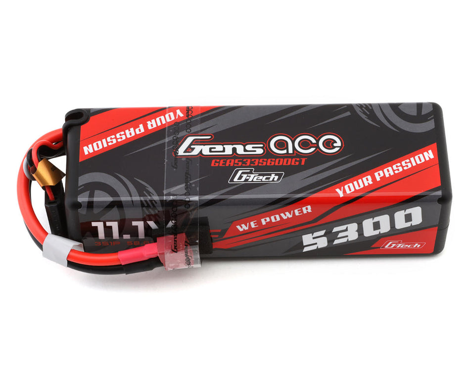 Gens Ace G-Tech Smart 3S LiPo Battery 60C (11.1V/5300mAh) w/T-Style Connector