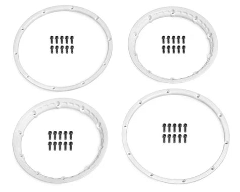 HPI Baja Heavy Duty Wheel Bead Lock Rings (White)