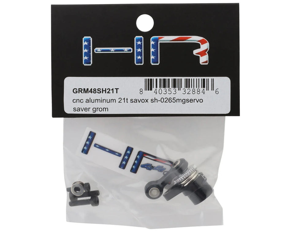 Hot Racing Arrma Grom Aluminum Servo Saver Set (Black) (21T)