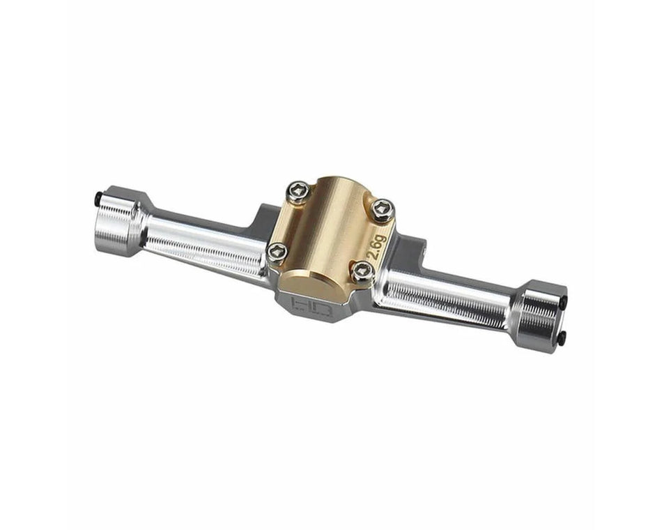 Hot Racing Axial SCX30 Aluminum Rear Axle Housing w/Brass Cover