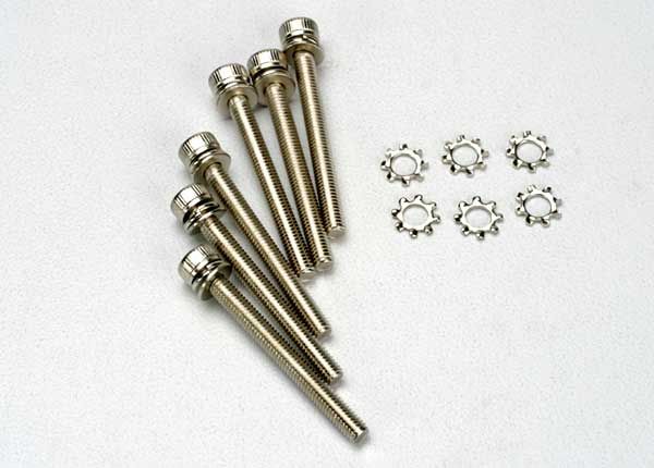 TRAXXAS SCREWS CAP-HEAD 3X28 HEX/ELW