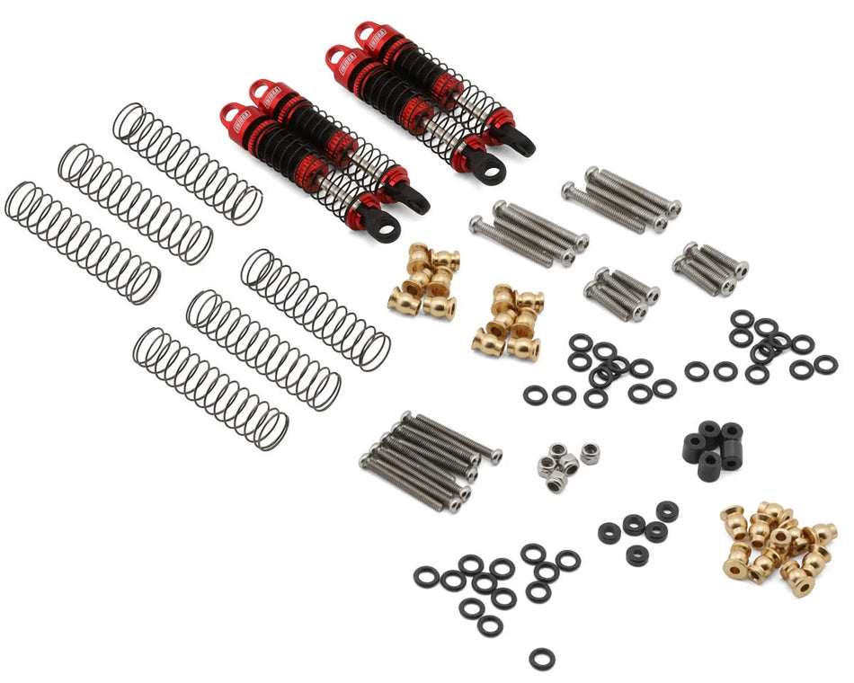 Injora Ascent18/Venture18 53mm Aluminum Oil-Filled Shocks (Red) (4)
