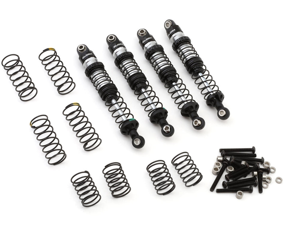Injora DRX Aluminum Dual-Rate 1/10 Rock Crawler Threaded Oil Shocks (90mm) (4)