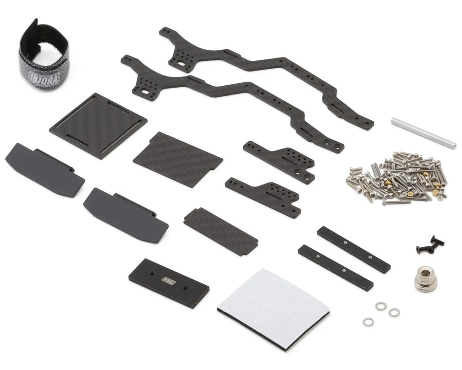 Injora Axial SCX24 Carbon Fiber Universal LCG Chassis Frame Kit