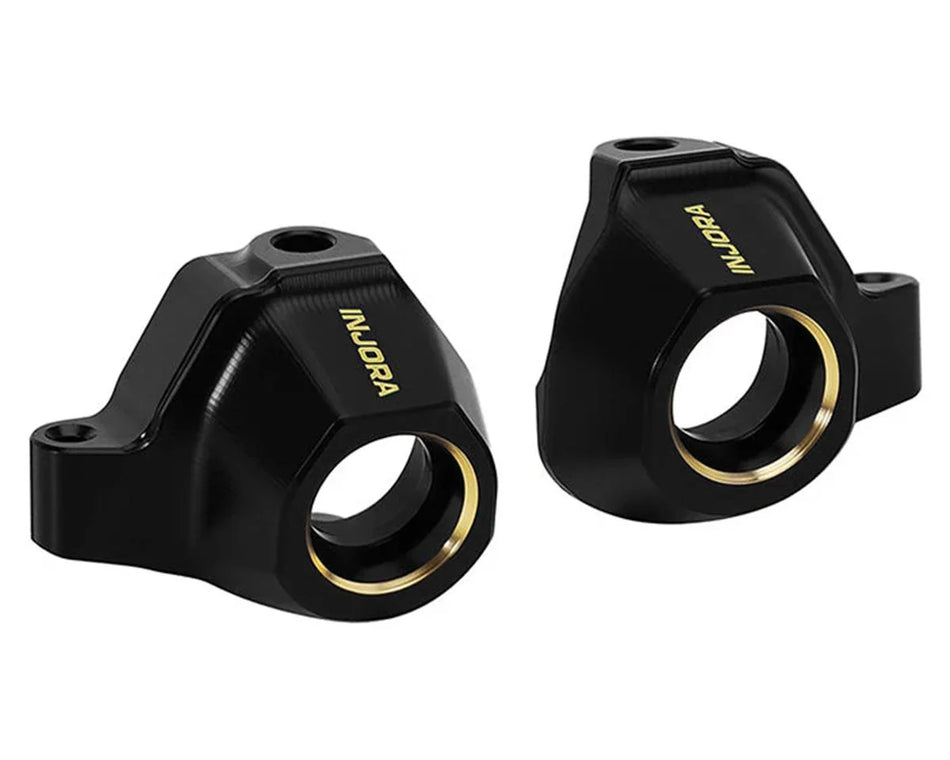 Injora Axial SCX30 Brass Steering Knuckles (Black) (4.4g ea)
