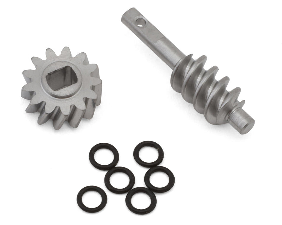 Injora Axial SCX30 Steel Differential Overdrive Worm Gears Set (2T/13T) (Overdrive 23%)