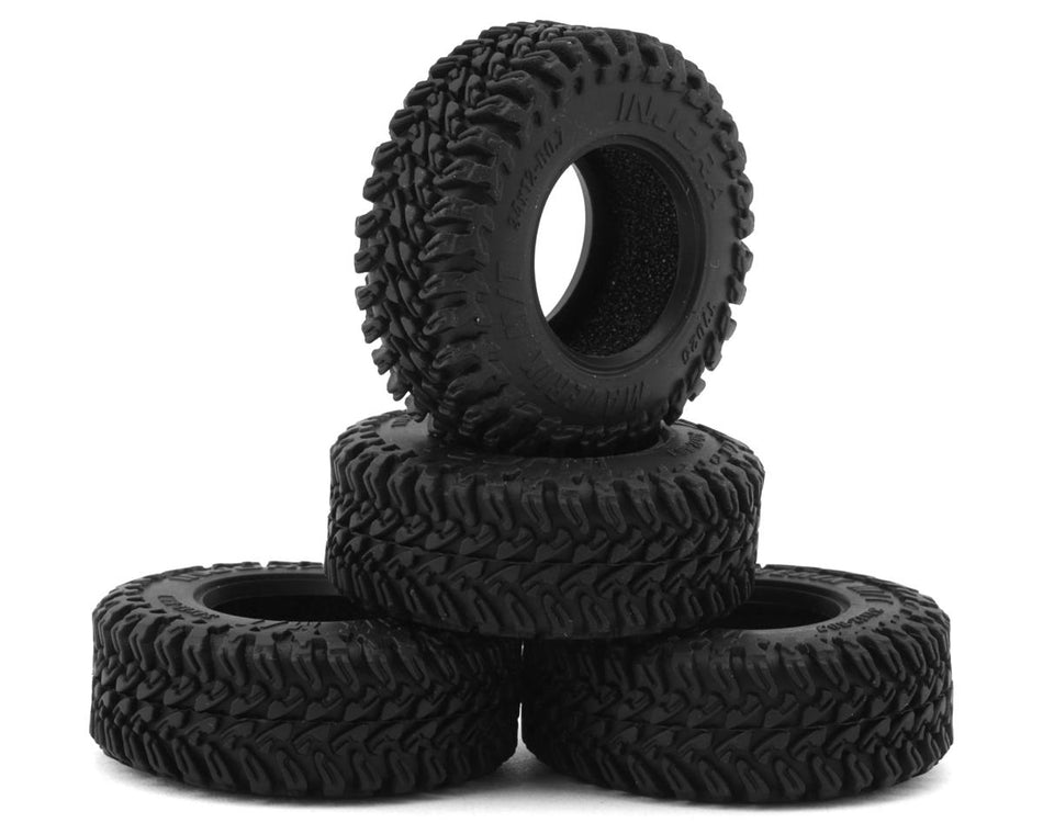 Injora 0.7" Maverix M/T Micro Rock Crawler Tires (4) (34mm OD) (S5) w/Foam Inserts