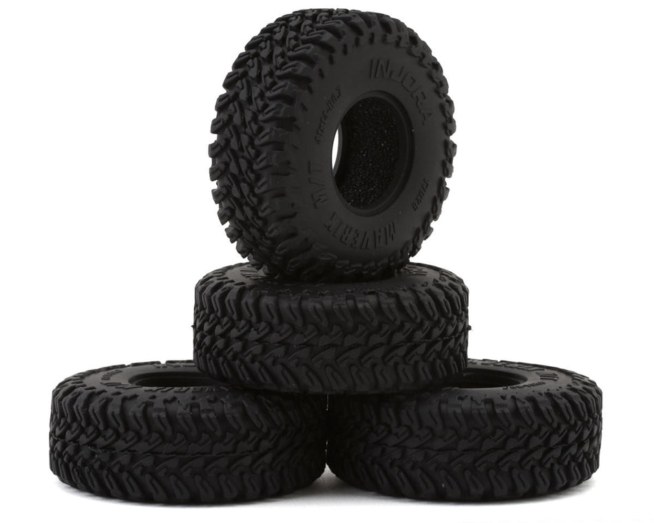 Injora 0.7" Maverix M/T Micro Rock Crawler Tires (4) (41mm OD) w/Foam Inserts