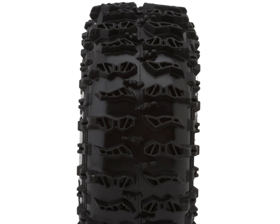 Injora 1.3" Cling On Micro Rock Crawler Tires Combo (4) (70mm OD) (S5) w/Soft Silicone Rubber Inserts