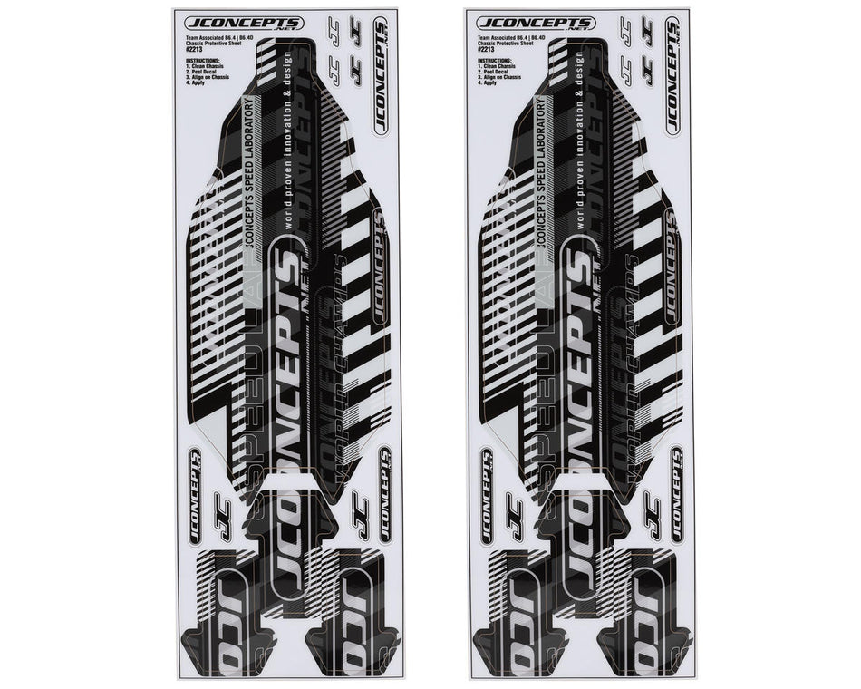 JConcepts Associated B6.4/B6.4D Precut Chassis Protective Sheet (2)