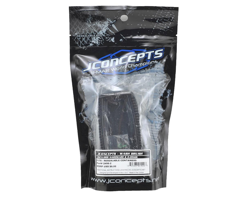**JConcepts Tire Wash Brush w/Mounting Screws (Black)
