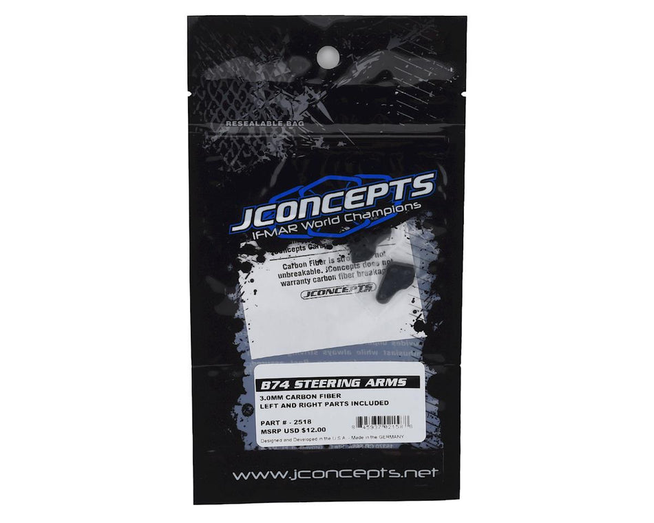 JConcepts RC10B74 Carbon Fiber Steering Block Arm (2)