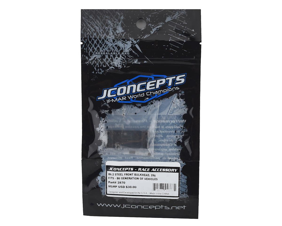JConcepts B6/B6D Steel Front Bulkhead (28g)