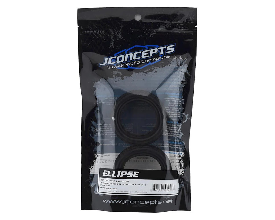 JConcepts Ellipse 2.2" 2WD Front Buggy Tires (2) (Silver)