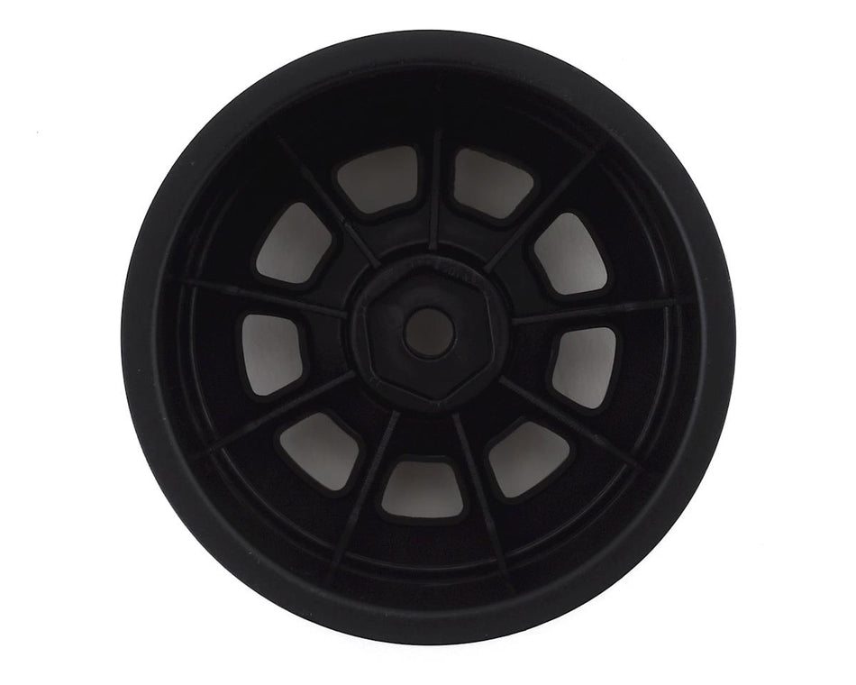 JConcepts 9 Shot 2.2 Dirt Oval Rear Wheels (Black) (4) (B6.1/XB2/RB7/YZ2) w/12mm Hex