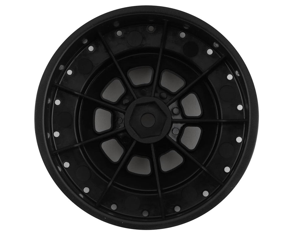 JConcepts 9-Shot Short Course Wheels w/3mm Offset (2) (Black) w/12mm Hex