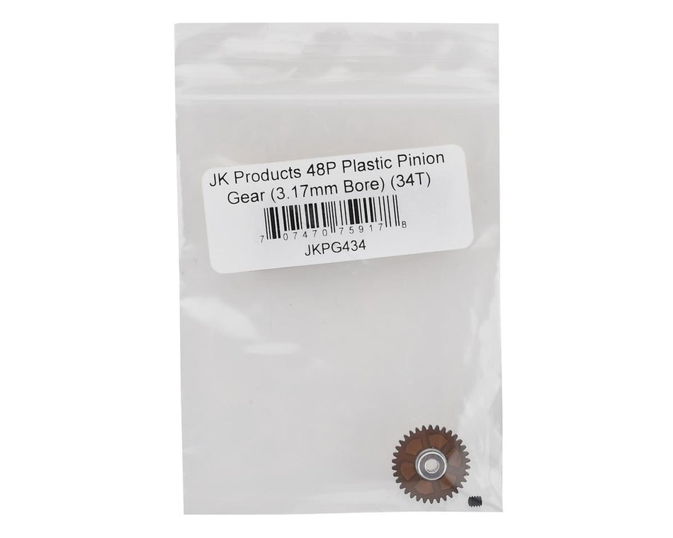 JK Products 48P Plastic Pinion Gear (3.17mm Bore) (34T)