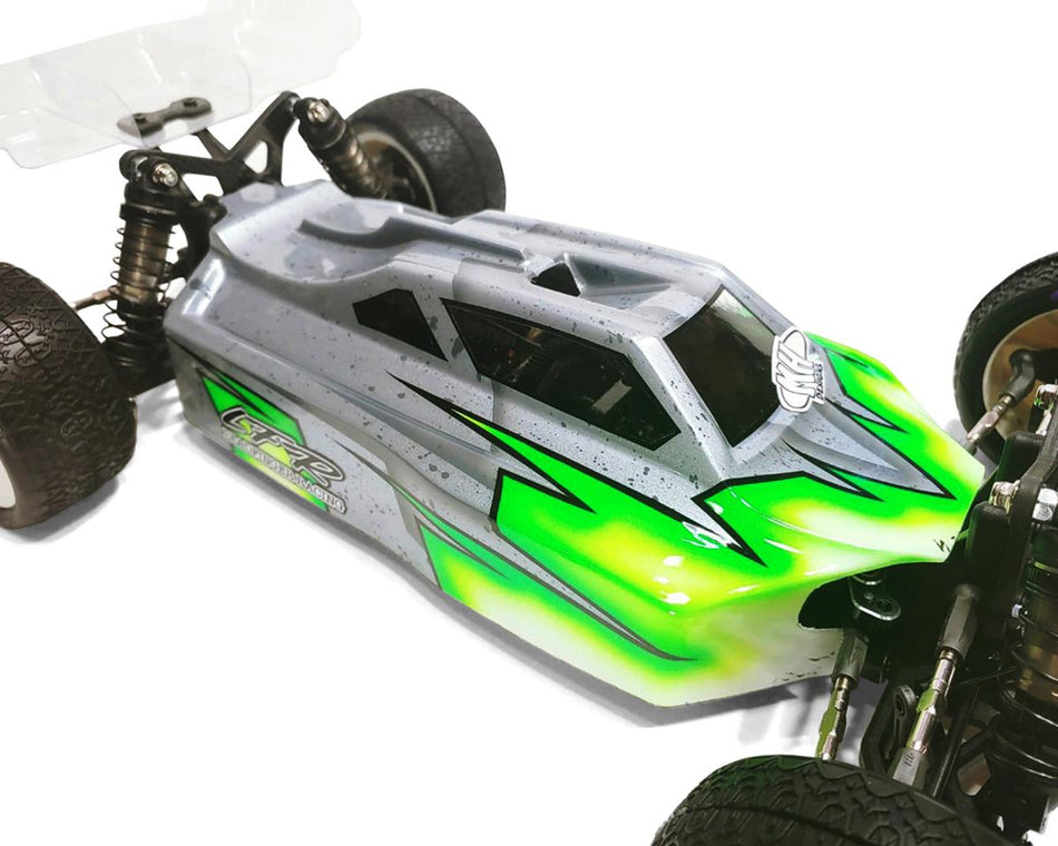 Leadfinger Racing TLR 22X-4 A2 1/10 Buggy Body w/Tactic Wings (Clear)