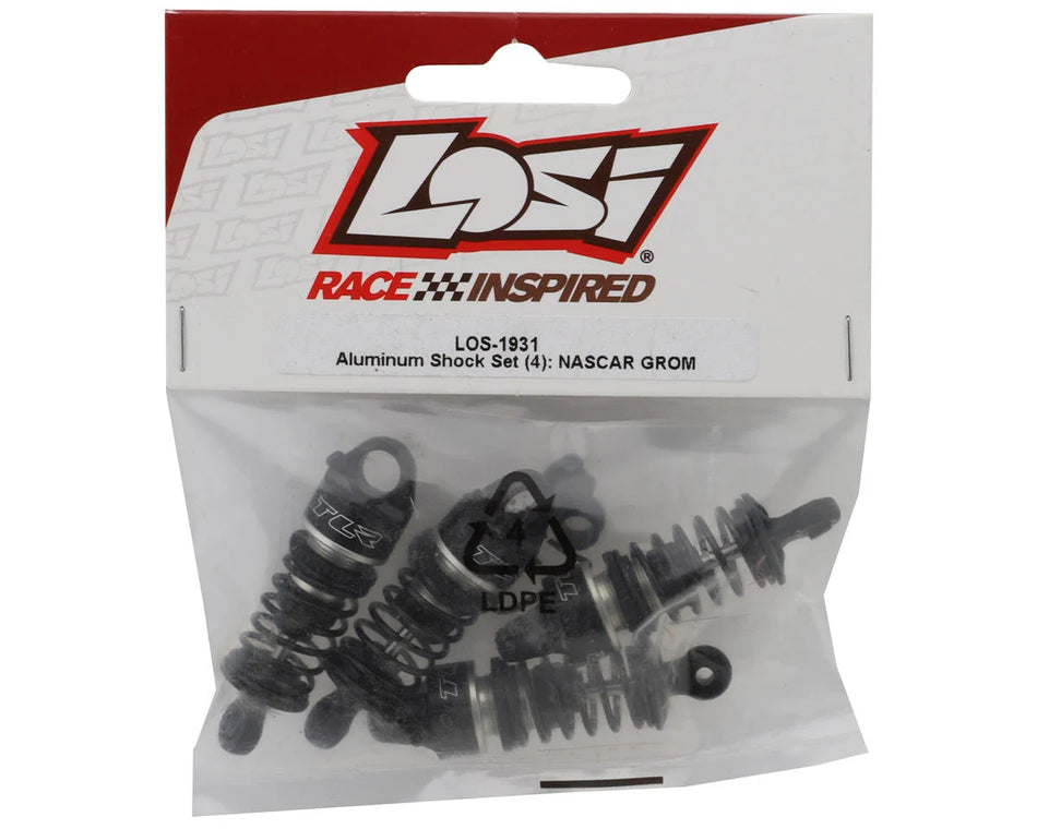 Losi NASCAR® Pre-Assembled Oil-Filled Aluminum Threaded Shock Set