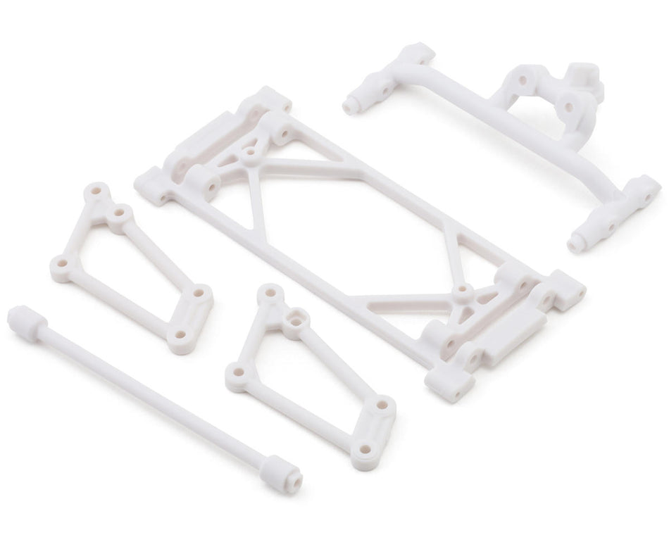 Losi Front Wing Mount Set, White: 22S Sprint