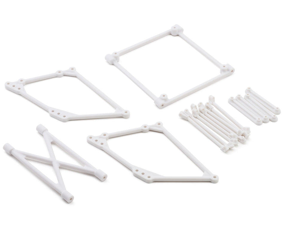 Losi Top Wing Mount Set, White: 22S Sprint