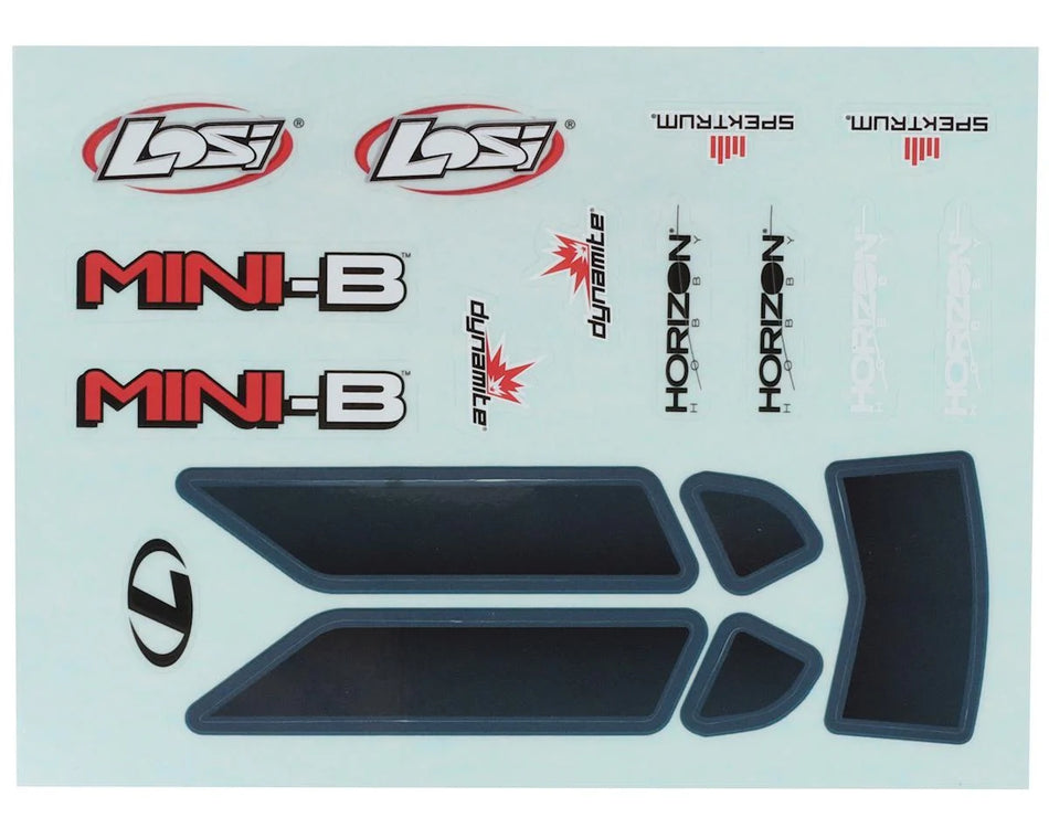 Losi Body, Wing, Clear: Mini-B