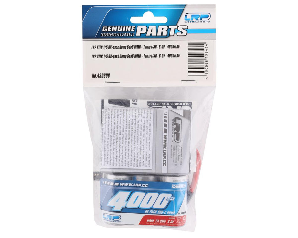 LRP XTEC 5-Cell 6.0V "Long Life" 1/5 NiMH Hump Receiver Pack (4000mAh)
