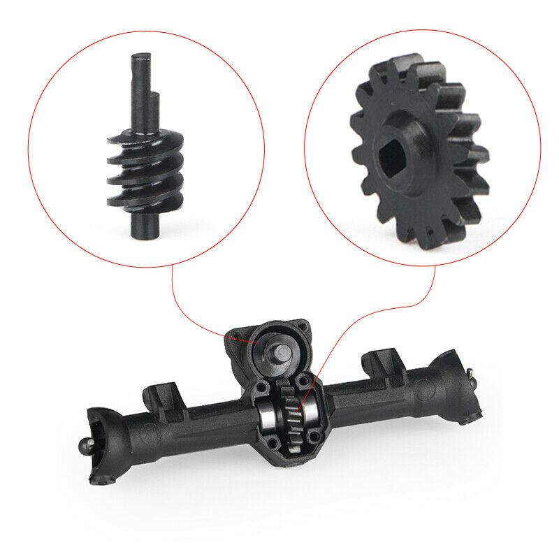 PowerHobby Axial SCX24 C10 Deadbolt Jeep Front or Rear Steel Axle Gear set