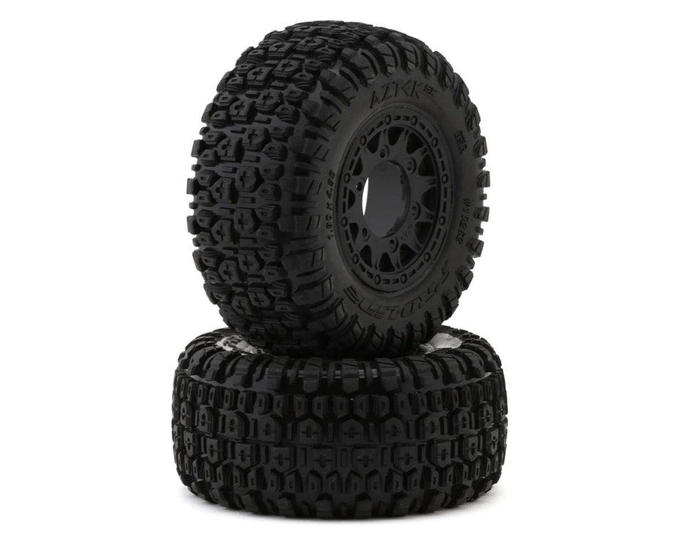 Pro-Line Aztek 2.2/3.0 Pre-Mounted SCT Tires w/Raid Wheels (Black) (2) (M2) w/12mm Removable Hex