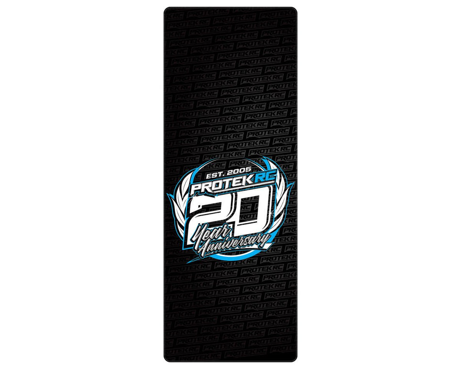 ProTek RC 20th Anniversary Universal Chassis Protective Sheet (Black) (1) (12.5x33.5cm)