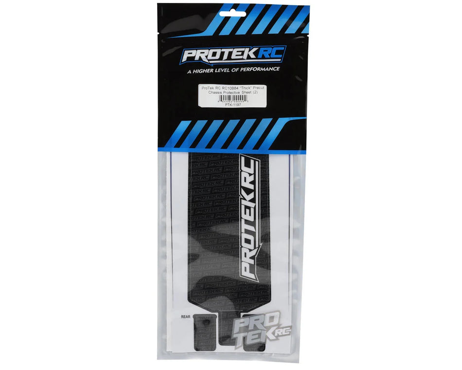 ProTek RC RC10B84 "Thick" Precut Chassis Protective Sheet (Black) (2)