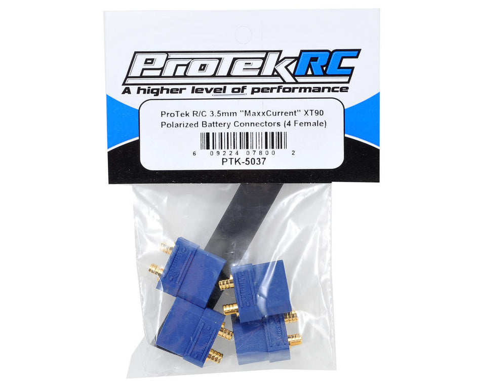 ProTek RC 4.5mm "TruCurrent" XT90 Polarized Battery Connectors (4 Female)