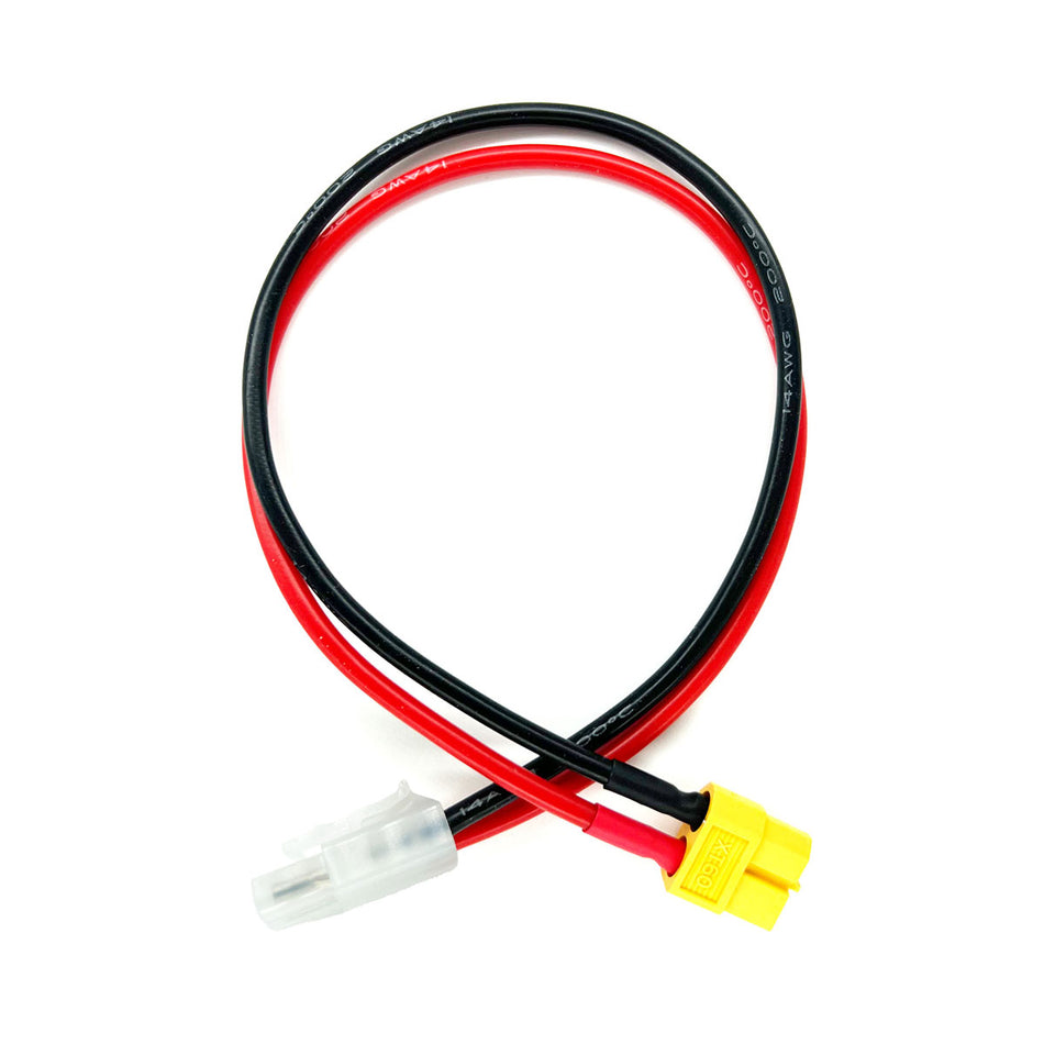 Racers Edge Charge Adapter: Male Tamiya to Female XT60, 300mm Wire