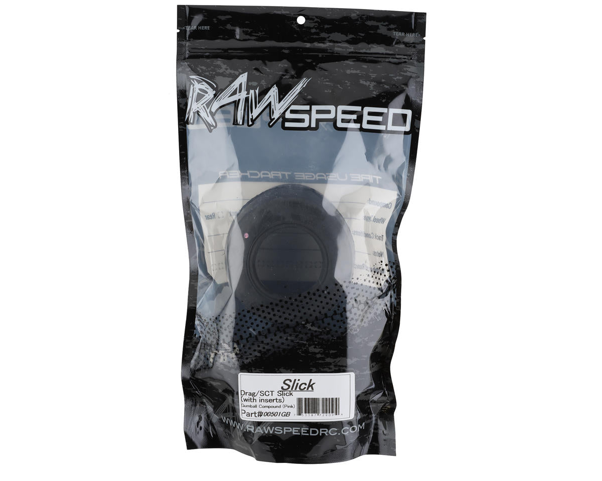 Raw Speed Rc Raw Speed RC Slick Short Course No Prep Drag Racing Tires (2) (Gumball ...