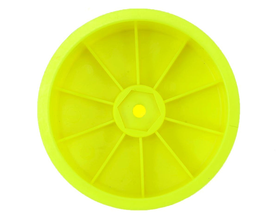Raw Speed RC 2.2" 1/10 2WD Front Wheels (Yellow) (2) (B6/RB6) w/12mm Hex