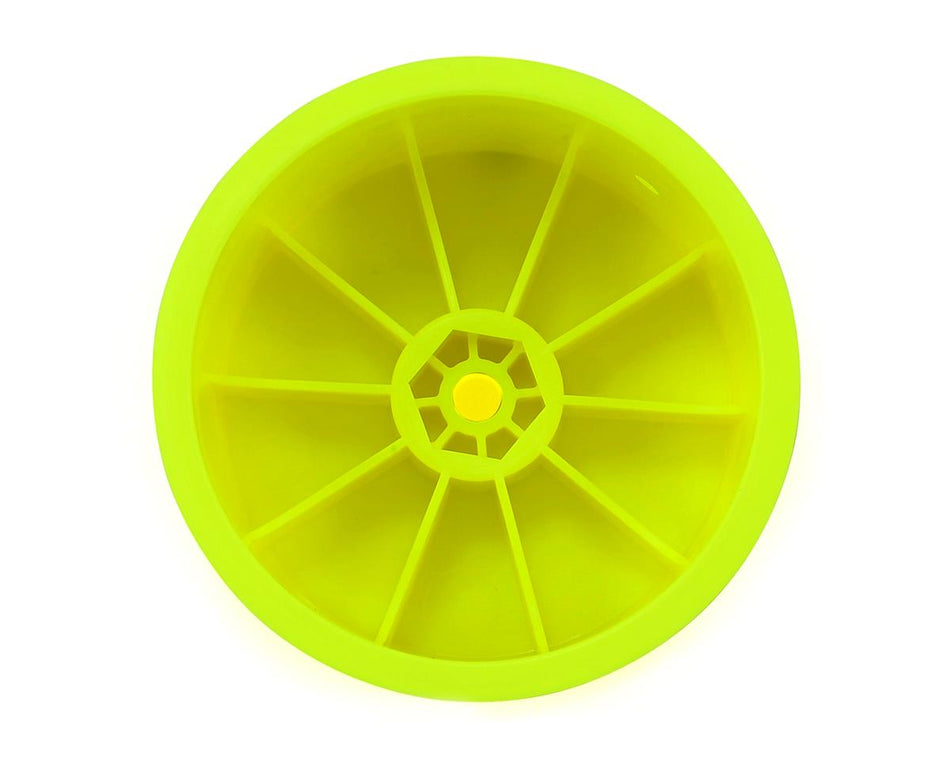 Raw Speed RC 2.2" 1/10 Buggy Rear Wheels (Yellow) (2) (TLR/D216) w/12mm Hex