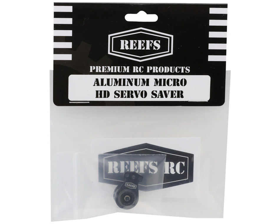 Reefs RC Aluminum 25T HD Micro Servo Saver (Black) (Micro99/Micro179)