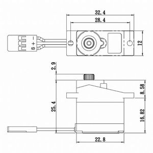 Savox SH-0257MG metal-gear, high-torque, digital, micro servo