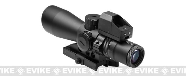 NcStar USS Gen II 3-9x42 Illuminated Tactical QD Scope (Green/Blue) w/ Micro Dot (Red) - P4 Sniper