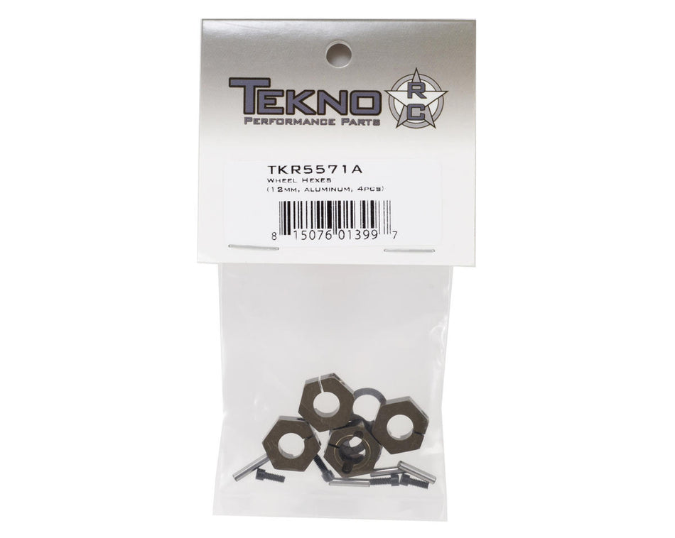 Tekno RC 12mm Aluminum Clamping Wheel Hex Set (4)