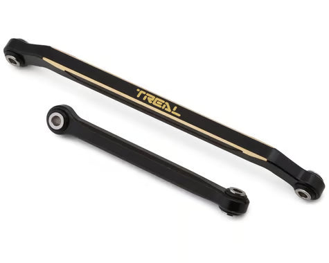 Treal Hobby Redcat Ascent-18 Brass Front Steering Link Set (Black) (2) (13.1g)